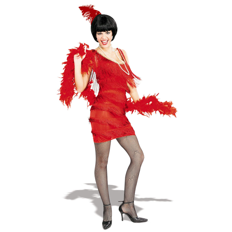Roarin Red Flapper Costume Womens -4