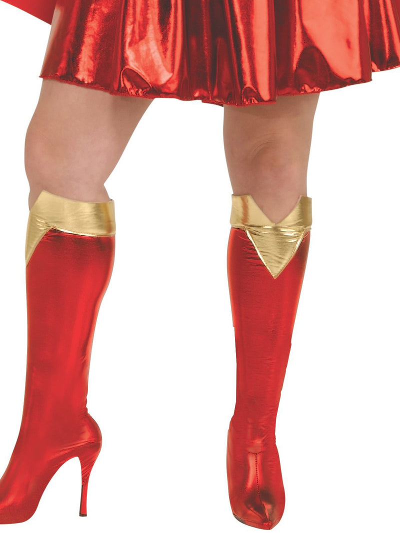 Supergirl Deluxe Costume Plus Womens Blue -3