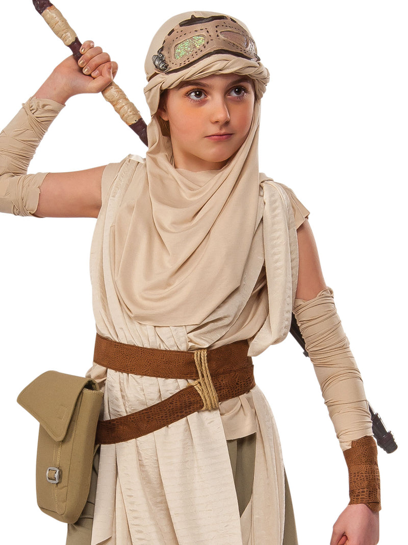 Rey Premium Deluxe Costume Child Girls Beige -2