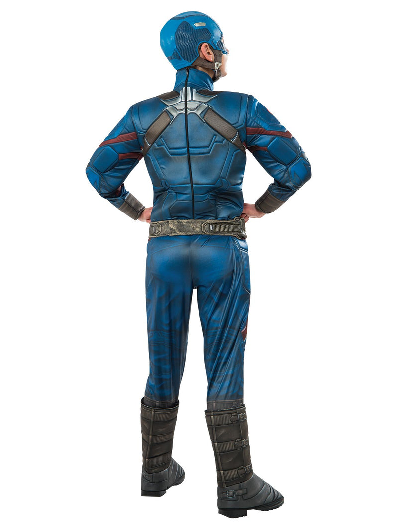 Captain America Premium Costume Child Boys Blue -3