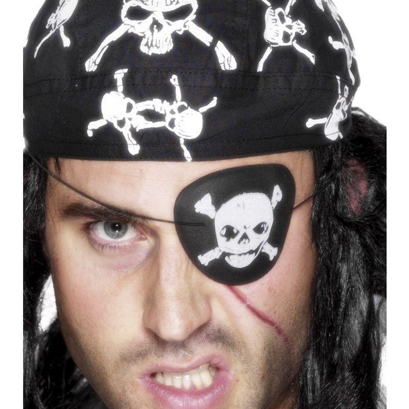 Pirate Eyepatch Adult White Unisex -1