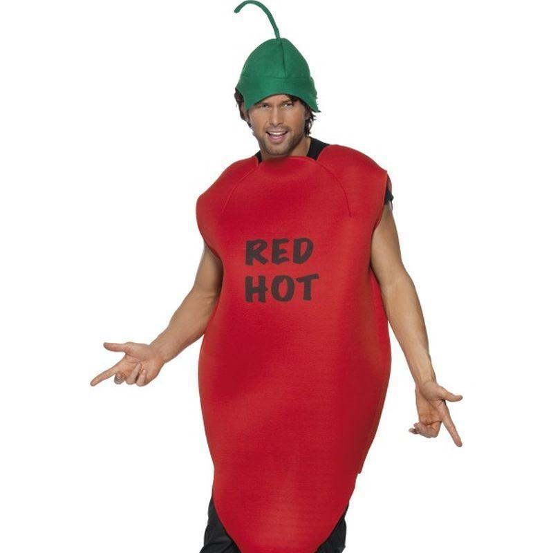 Chilli Pepper Costume Adult Red Green Mens -1