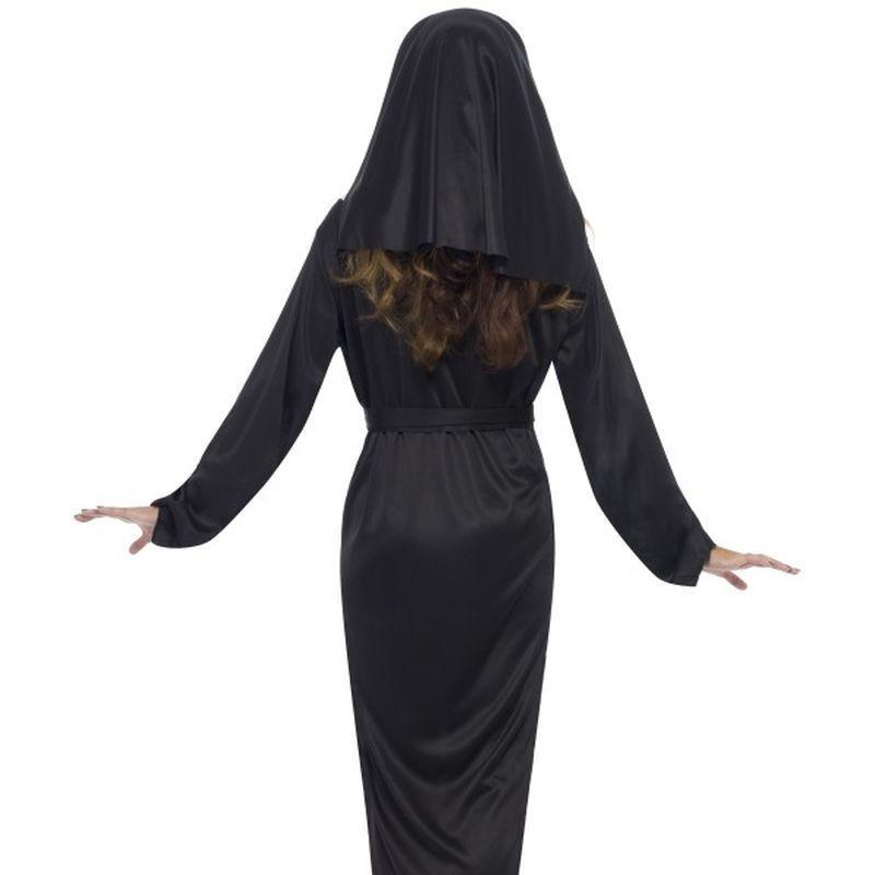 Nun Costume Adult Black White Head Scarf