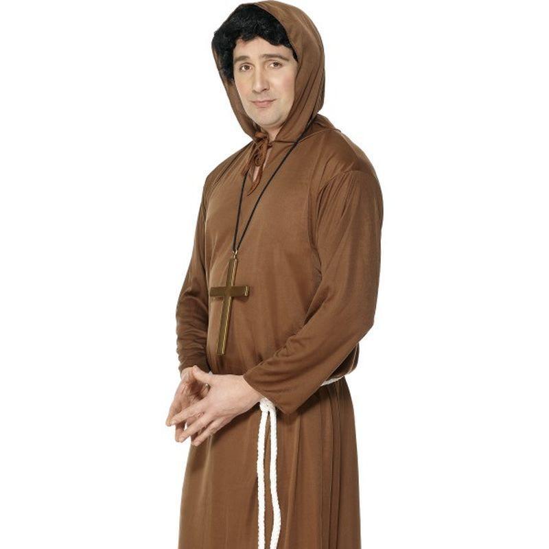 Monk Costume Adult Brown Mens -1