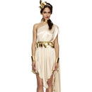 Fever Goddess Costume - UK Dress 8-10 Womens White/Gold