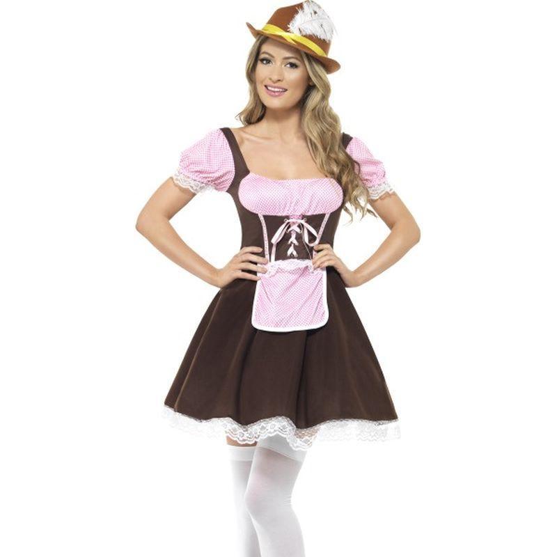 Tavern Girl Costume - UK Dress 8-10 Womens Brown