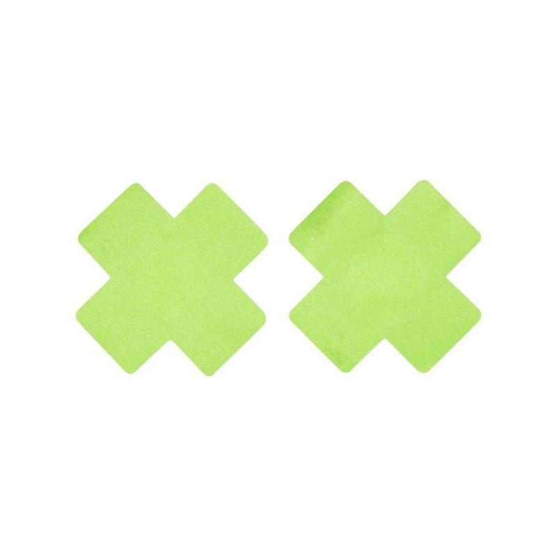 Fever Cross Nipple Pasties Lime