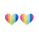 Fever Rainbow Heart Nipple Pasties