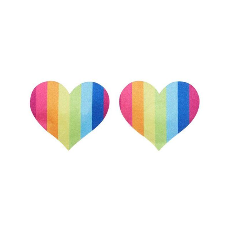 Fever Rainbow Heart Nipple Pasties