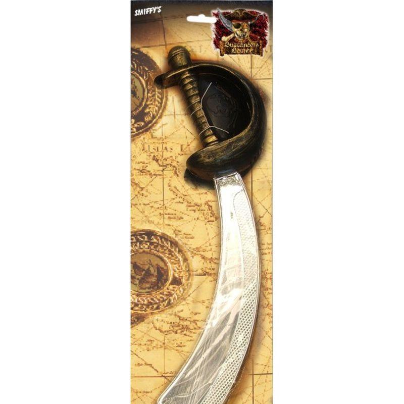 Eyepatch And Pirate Sword Adult Silver Unisex -1