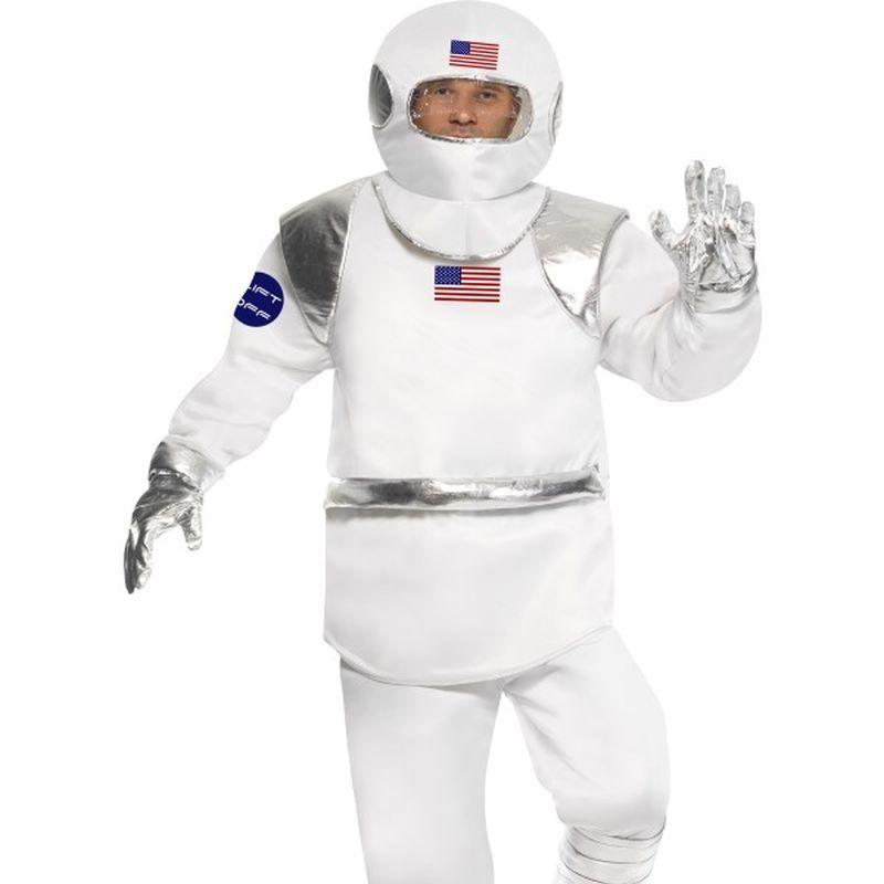Spaceman Costume Adult White Mens -1