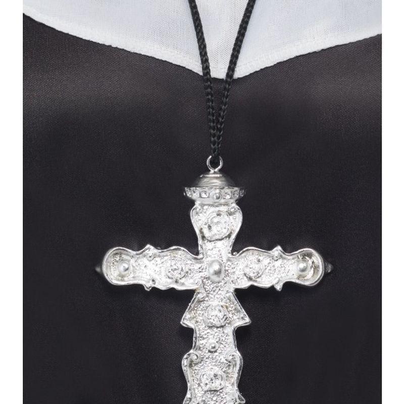 Ornate Cross Pendant Adult Silver Unisex -1