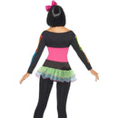 Neon Skeleton Costume Adult Womens