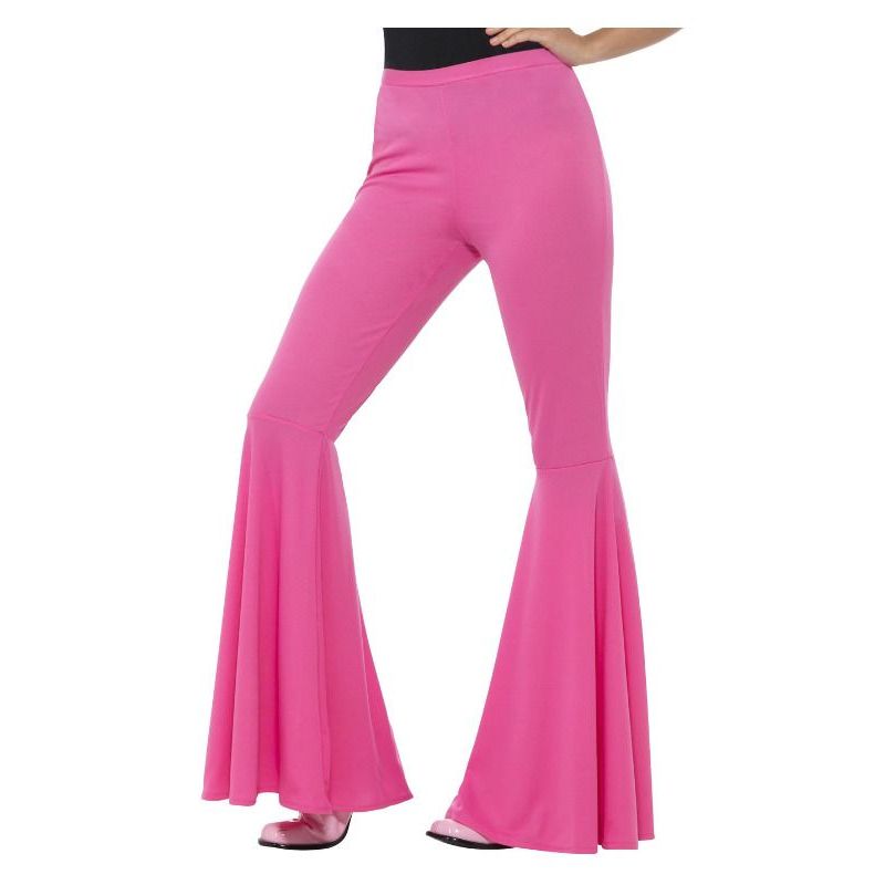 Flared Trousers Ladies Adult Pink Unisex -1