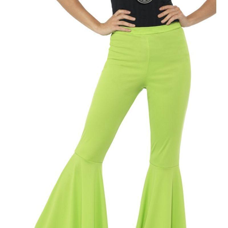 Flared Trousers Ladies Adult Green Womens -1