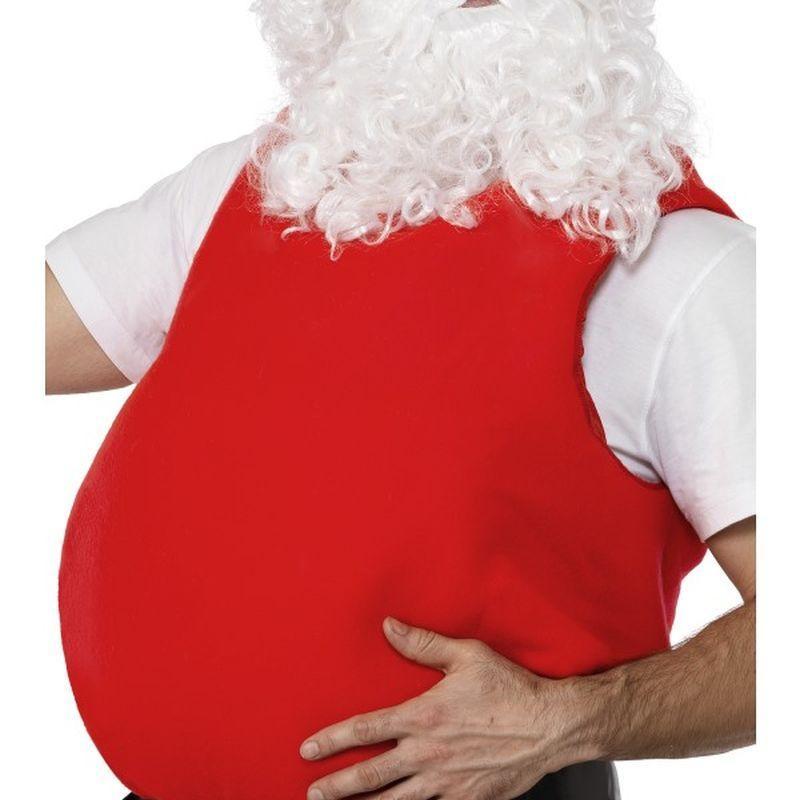 Santa Belly Stuffer Adult Red Mens -1