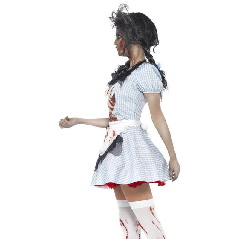 Horror Zombie Countrygirl Costume Adult Blue Womens