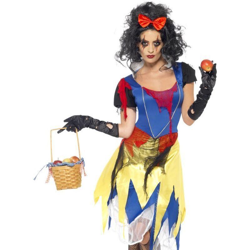 Snow Fright Costume Adult Red Blue Yellow Womens -1