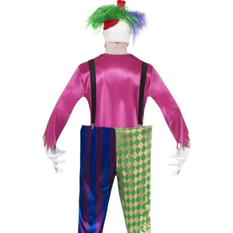 Kolorful Killer Klown Costume Adult Purple Blue Mens -2