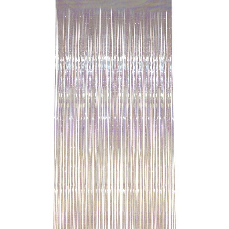 Shimmer Curtain Adult White Unisex -1