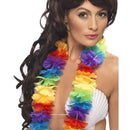Bright Large Lei Adult Rainbow Unisex -1