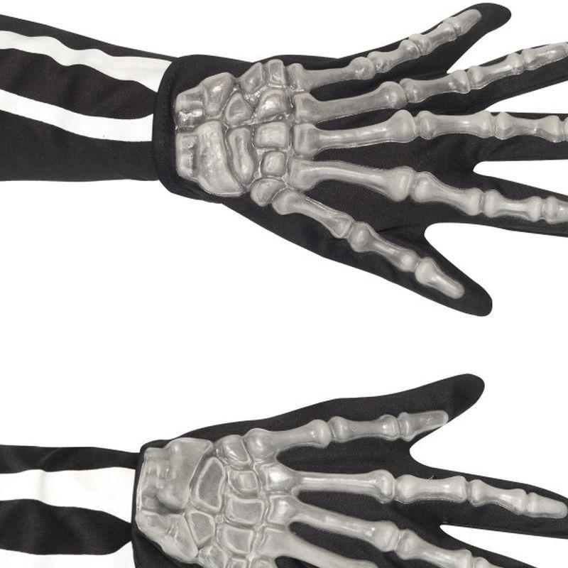 Skeleton Gloves, Adult - One Size