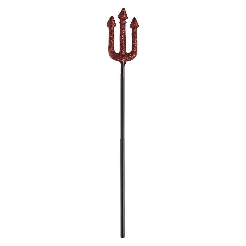 Glitter Trident Red 58cm