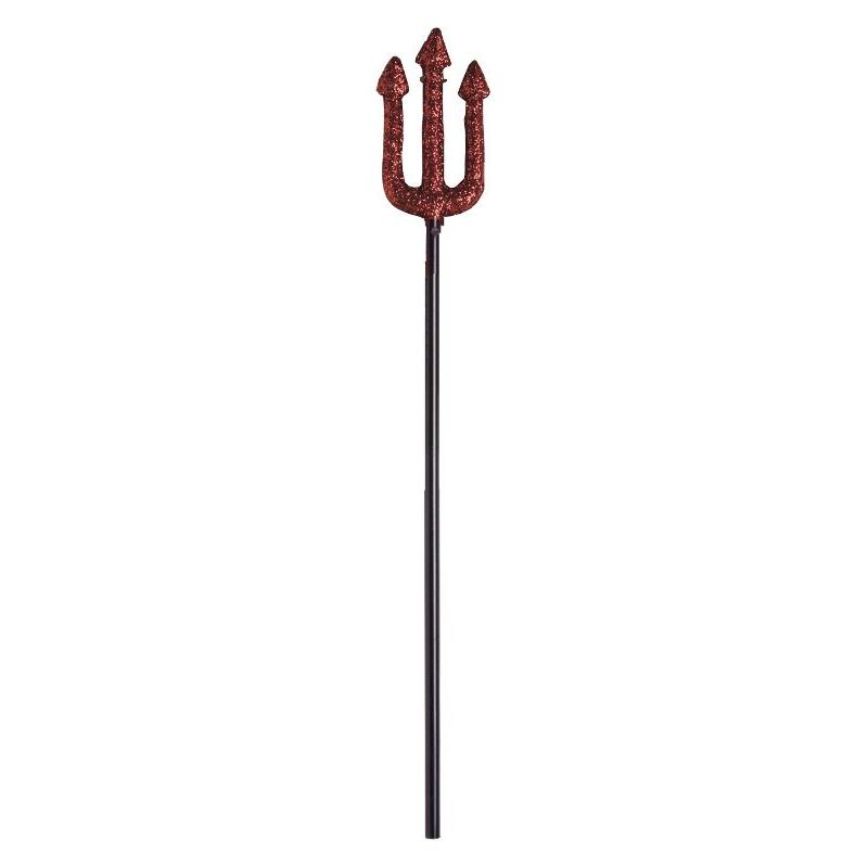 Glitter Trident Adult Red