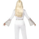 70s Disco Lady Costume  ABBA White Dance Suite