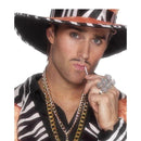 Dollar Sign Medallion, Large - One Size Mens Gold