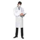 Doctors Costume Adult White Coat Mask