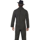 Gold Pinstripe Gangster Costume Mens Godfather Suit