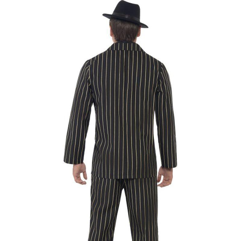 Gold Pinstripe Gangster Costume Adult White Mens