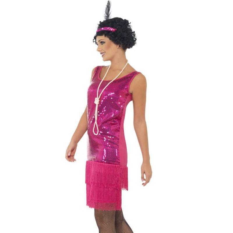 Funtime Flapper Costume Adult Pink Womens