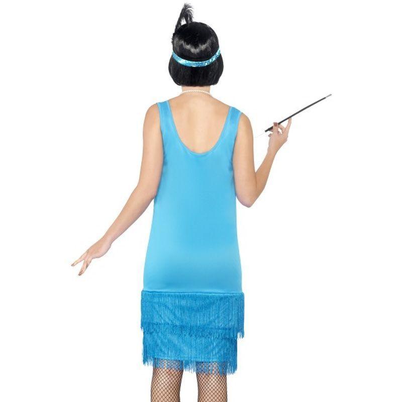 Flirty Flapper Costume Adult Blue Womens