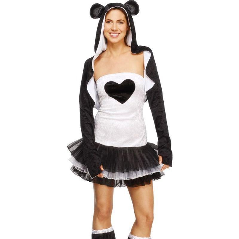 Fever Panda Costume - UK Dress 8-10 Womens White/Black