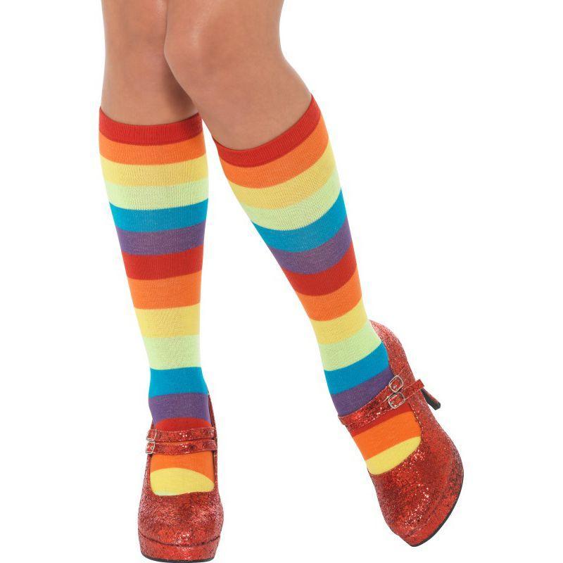 Rainbow Clown Socks Unisex Adult Multi Mens