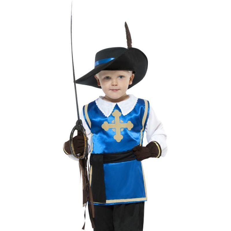Musketeer Child Costume - Small Age 4-6 Boys Blue