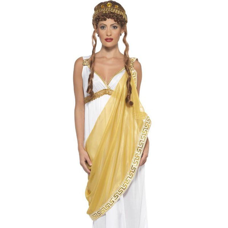 Helen of Troy Costume - UK Dress 8-10 Womens White/Yelllow