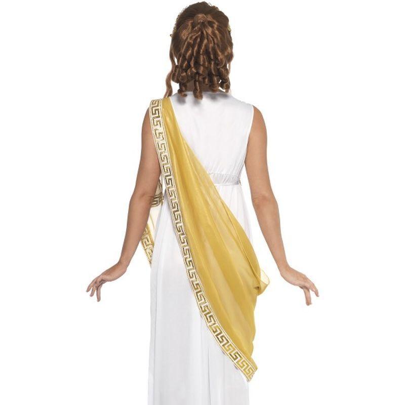 Helen of Troy Costume Adult White Yelllow Dress Tiara