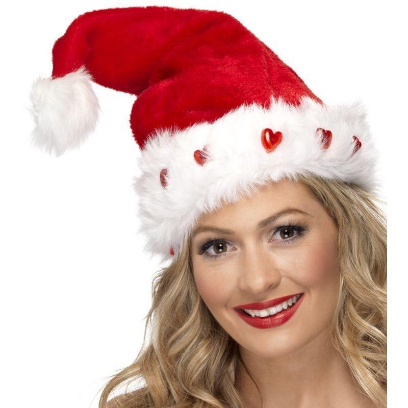 Light Up Santa Hat - One Size