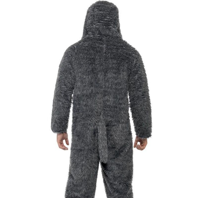 Fluffy Dog Costume Adult Grey Onesie