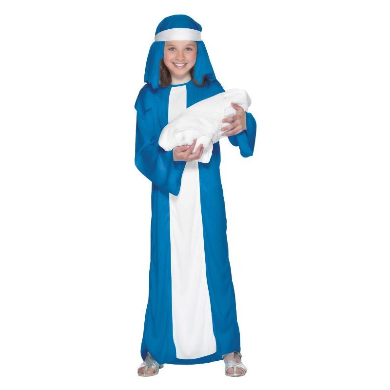 Mary Child Costume Blue Girls
