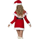 Miss Santa Fleece Costume Adult Red White