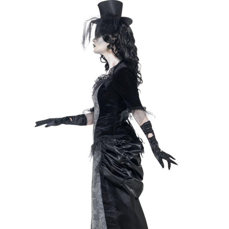 Ghost Town Widow Costume Adult Grey Womens