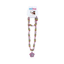 Beaded Necklace Bracelet Childs Unisex Pink