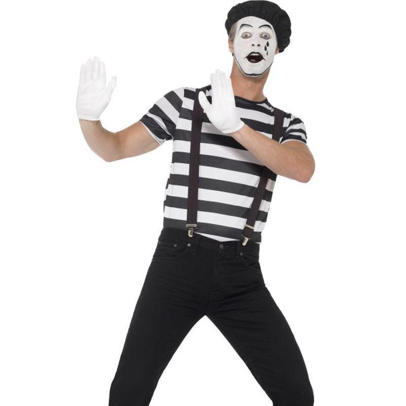 Gentleman Mime Artist Costume - Chest 42"-44", Leg Inseam 33"