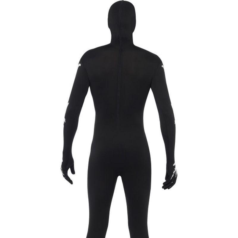 Skeleton Second Skin Costume Adult Black White Glow In The Dark