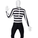 Mime Second Skin Costume Adult White Mens