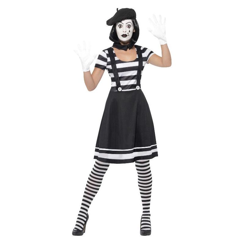 Lady Mime Artist Costume Adult Womens